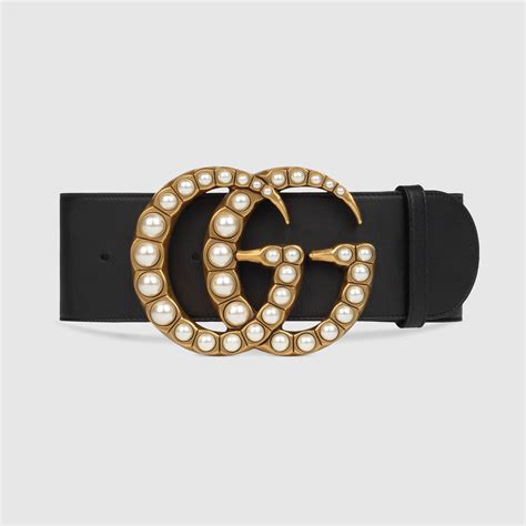 1 inch wide gucci belt|gucci wide belt with pearls.